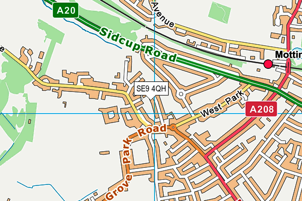 SE9 4QH map - OS VectorMap District (Ordnance Survey) SE9 4QH map - OS VectorMap District (Ordnance Survey)