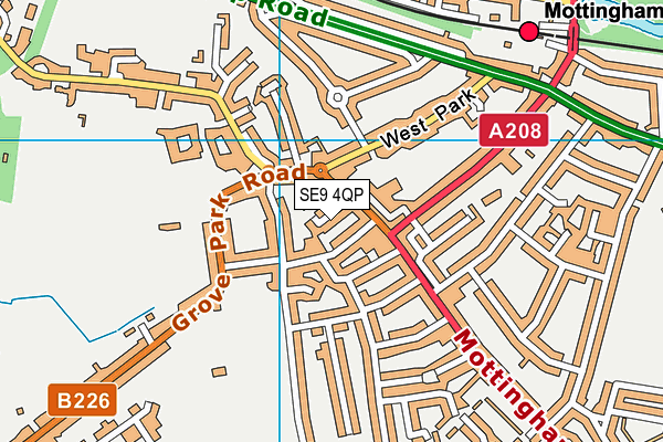 SE9 4QP map - OS VectorMap District (Ordnance Survey)