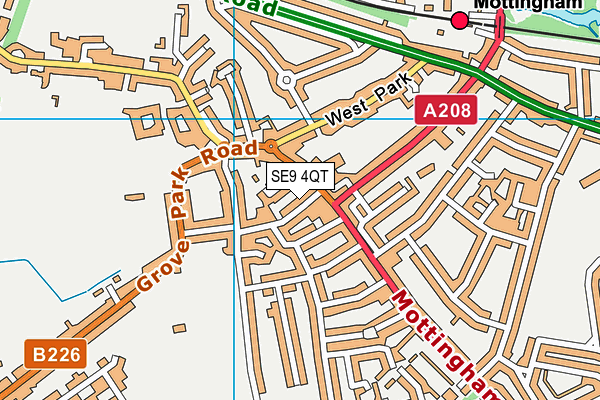 SE9 4QT map - OS VectorMap District (Ordnance Survey) SE9 4QT map - OS VectorMap District (Ordnance Survey)