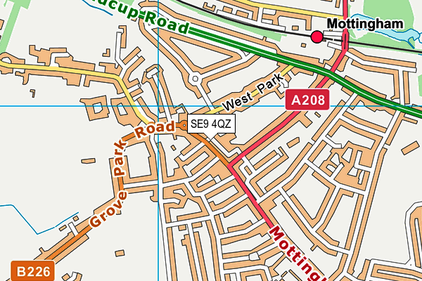 SE9 4QZ map - OS VectorMap District (Ordnance Survey) SE9 4QZ map - OS VectorMap District (Ordnance Survey)
