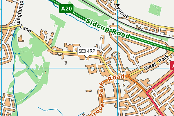 SE9 4RP map - OS VectorMap District (Ordnance Survey) SE9 4RP map - OS VectorMap District (Ordnance Survey)