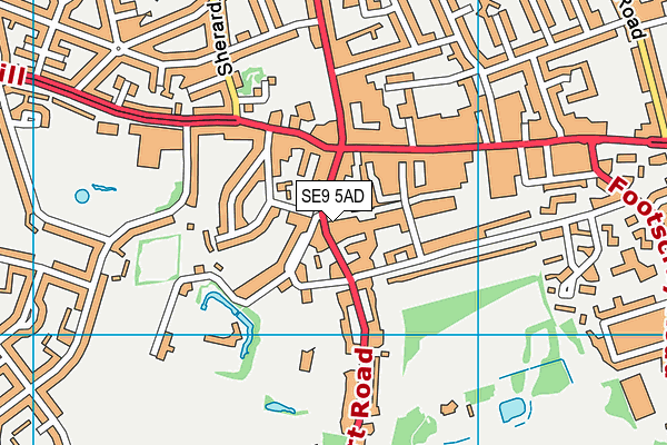 SE9 5AD map - OS VectorMap District (Ordnance Survey) SE9 5AD map - OS VectorMap District (Ordnance Survey)