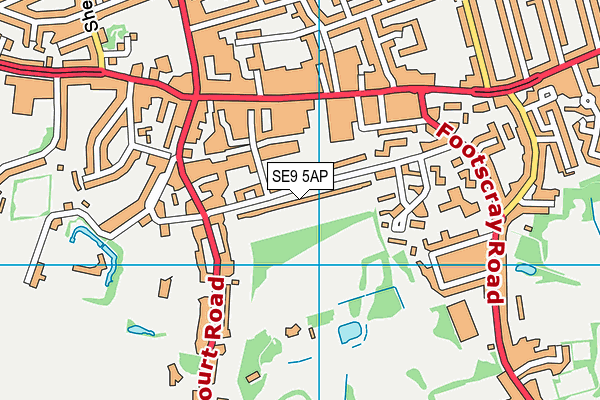 SE9 5AP map - OS VectorMap District (Ordnance Survey) SE9 5AP map - OS VectorMap District (Ordnance Survey)