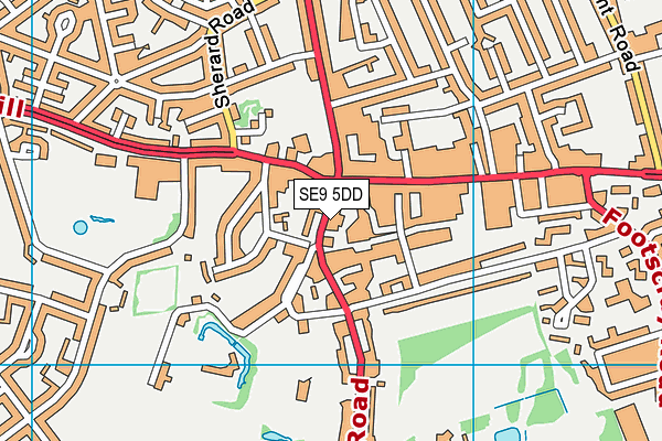 SE9 5DD map - OS VectorMap District (Ordnance Survey) SE9 5DD map - OS VectorMap District (Ordnance Survey)