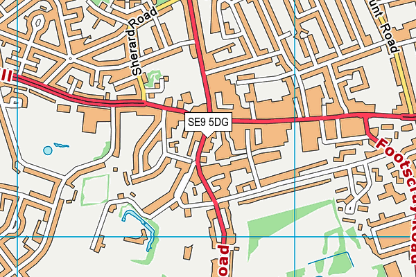 SE9 5DG map - OS VectorMap District (Ordnance Survey) SE9 5DG map - OS VectorMap District (Ordnance Survey)