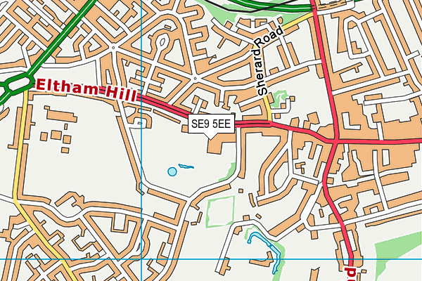 SE9 5EE map - OS VectorMap District (Ordnance Survey) SE9 5EE map - OS VectorMap District (Ordnance Survey)
