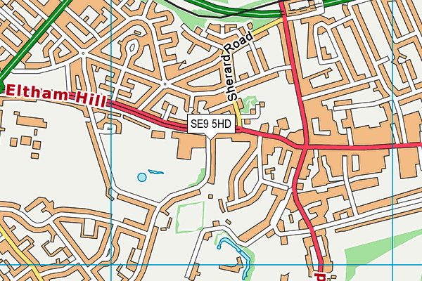 SE9 5HD map - OS VectorMap District (Ordnance Survey) SE9 5HD map - OS VectorMap District (Ordnance Survey)
