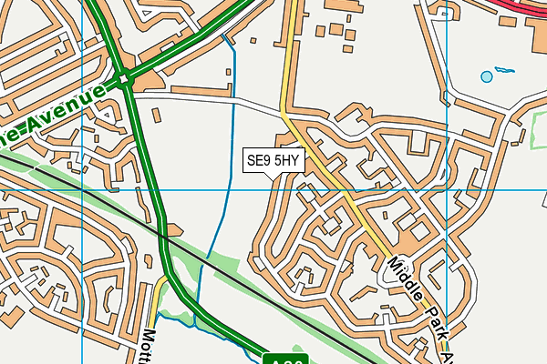 SE9 5HY map - OS VectorMap District (Ordnance Survey) SE9 5HY map - OS VectorMap District (Ordnance Survey)