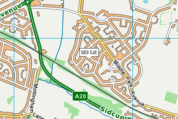 SE9 5JE map - OS VectorMap District (Ordnance Survey) SE9 5JE map - OS VectorMap District (Ordnance Survey)