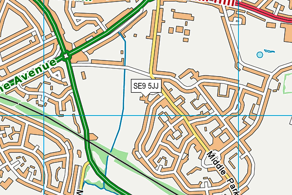 SE9 5JJ map - OS VectorMap District (Ordnance Survey) SE9 5JJ map - OS VectorMap District (Ordnance Survey)