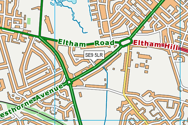 SE9 5LR map - OS VectorMap District (Ordnance Survey) SE9 5LR map - OS VectorMap District (Ordnance Survey)