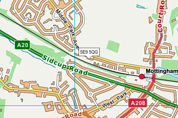 SE9 5QG map - OS VectorMap District (Ordnance Survey) SE9 5QG map - OS VectorMap District (Ordnance Survey)