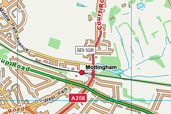 SE9 5QR map - OS VectorMap District (Ordnance Survey) SE9 5QR map - OS VectorMap District (Ordnance Survey)