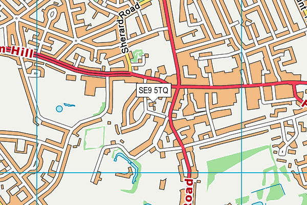 SE9 5TQ map - OS VectorMap District (Ordnance Survey) SE9 5TQ map - OS VectorMap District (Ordnance Survey)