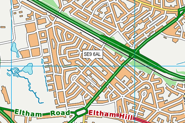 SE9 6AL map - OS VectorMap District (Ordnance Survey) SE9 6AL map - OS VectorMap District (Ordnance Survey)