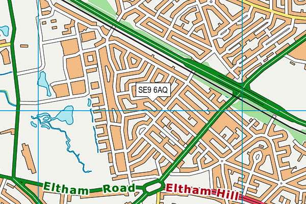 SE9 6AQ map - OS VectorMap District (Ordnance Survey) SE9 6AQ map - OS VectorMap District (Ordnance Survey)