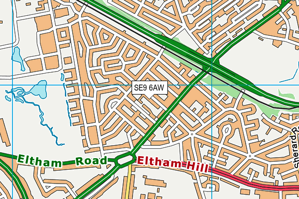 SE9 6AW map - OS VectorMap District (Ordnance Survey) SE9 6AW map - OS VectorMap District (Ordnance Survey)