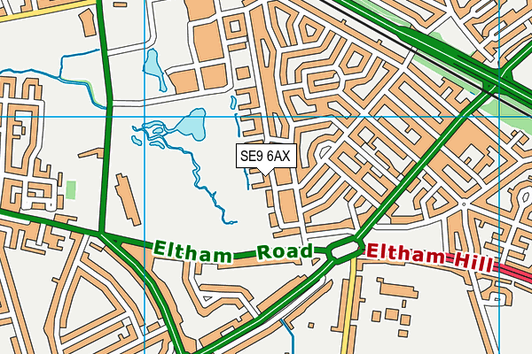 SE9 6AX map - OS VectorMap District (Ordnance Survey) SE9 6AX map - OS VectorMap District (Ordnance Survey)