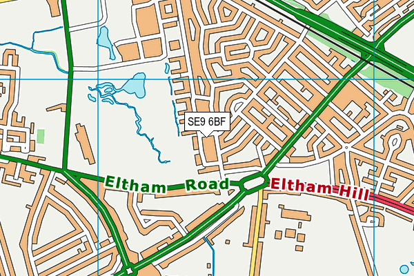 SE9 6BF map - OS VectorMap District (Ordnance Survey) SE9 6BF map - OS VectorMap District (Ordnance Survey)