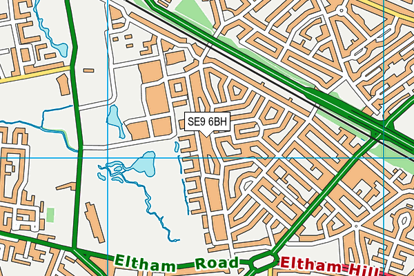 SE9 6BH map - OS VectorMap District (Ordnance Survey) SE9 6BH map - OS VectorMap District (Ordnance Survey)