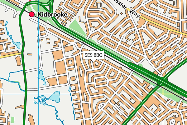 SE9 6BQ map - OS VectorMap District (Ordnance Survey) SE9 6BQ map - OS VectorMap District (Ordnance Survey)