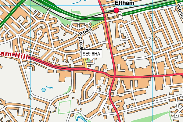 SE9 6HA map - OS VectorMap District (Ordnance Survey) SE9 6HA map - OS VectorMap District (Ordnance Survey)