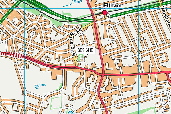 SE9 6HB map - OS VectorMap District (Ordnance Survey) SE9 6HB map - OS VectorMap District (Ordnance Survey)