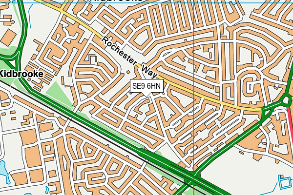 SE9 6HN map - OS VectorMap District (Ordnance Survey) SE9 6HN map - OS VectorMap District (Ordnance Survey)