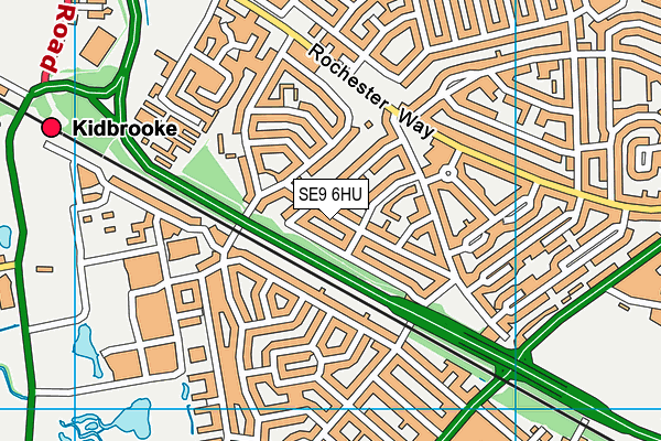 SE9 6HU map - OS VectorMap District (Ordnance Survey) SE9 6HU map - OS VectorMap District (Ordnance Survey)