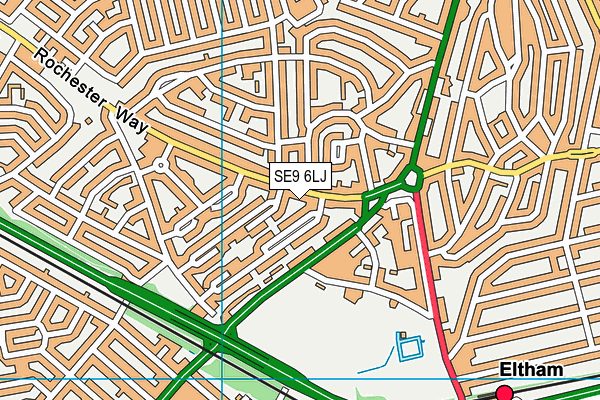 SE9 6LJ map - OS VectorMap District (Ordnance Survey) SE9 6LJ map - OS VectorMap District (Ordnance Survey)