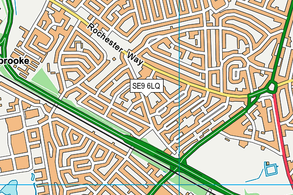 SE9 6LQ map - OS VectorMap District (Ordnance Survey) SE9 6LQ map - OS VectorMap District (Ordnance Survey)