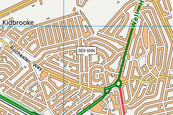 SE9 6NN map - OS VectorMap District (Ordnance Survey) SE9 6NN map - OS VectorMap District (Ordnance Survey)