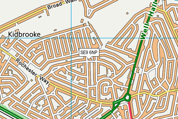 SE9 6NP map - OS VectorMap District (Ordnance Survey) SE9 6NP map - OS VectorMap District (Ordnance Survey)