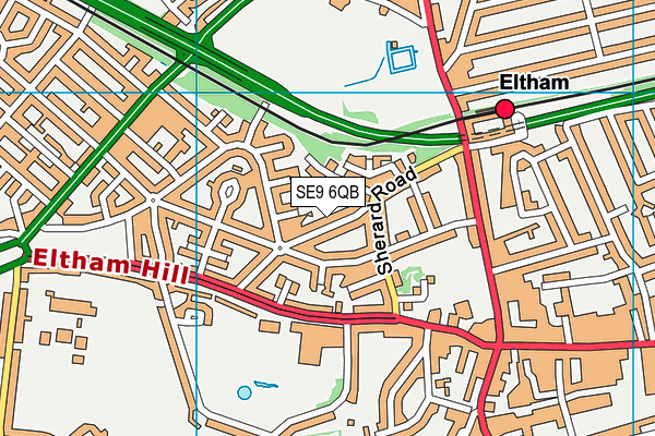 SE9 6QB map - OS VectorMap District (Ordnance Survey) SE9 6QB map - OS VectorMap District (Ordnance Survey)
