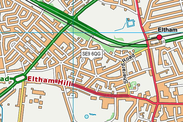SE9 6QG map - OS VectorMap District (Ordnance Survey) SE9 6QG map - OS VectorMap District (Ordnance Survey)