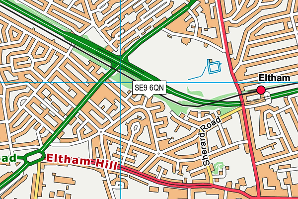 SE9 6QN map - OS VectorMap District (Ordnance Survey) SE9 6QN map - OS VectorMap District (Ordnance Survey)