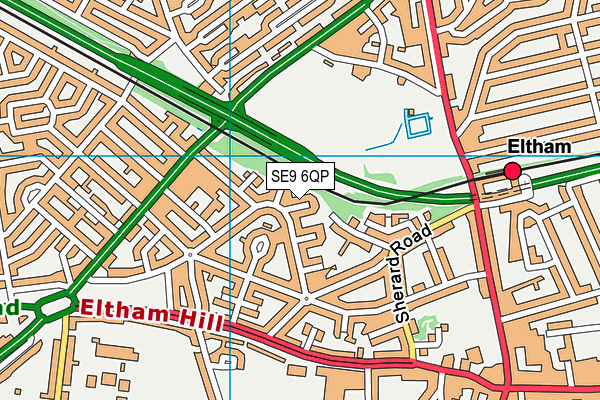 SE9 6QP map - OS VectorMap District (Ordnance Survey) SE9 6QP map - OS VectorMap District (Ordnance Survey)