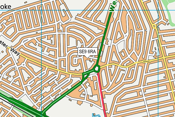 SE9 6RA map - OS VectorMap District (Ordnance Survey) SE9 6RA map - OS VectorMap District (Ordnance Survey)