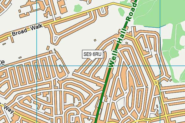 SE9 6RU map - OS VectorMap District (Ordnance Survey) SE9 6RU map - OS VectorMap District (Ordnance Survey)