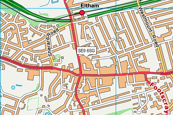 SE9 6SG map - OS VectorMap District (Ordnance Survey) SE9 6SG map - OS VectorMap District (Ordnance Survey)