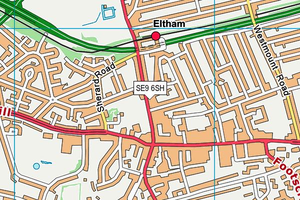 SE9 6SH map - OS VectorMap District (Ordnance Survey) SE9 6SH map - OS VectorMap District (Ordnance Survey)