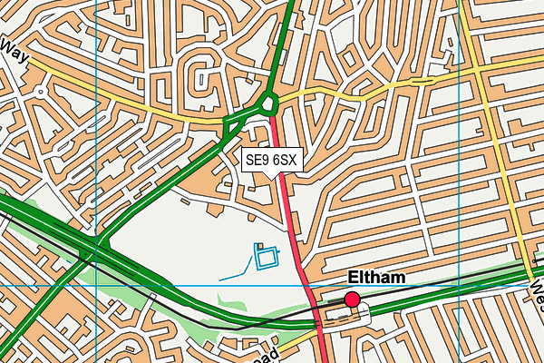 SE9 6SX map - OS VectorMap District (Ordnance Survey) SE9 6SX map - OS VectorMap District (Ordnance Survey)