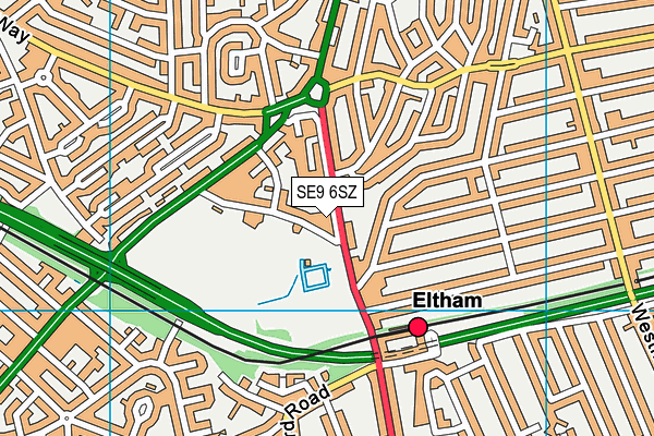 SE9 6SZ map - OS VectorMap District (Ordnance Survey) SE9 6SZ map - OS VectorMap District (Ordnance Survey)
