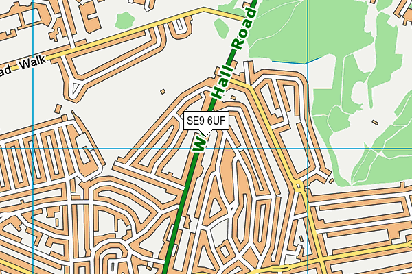 SE9 6UF map - OS VectorMap District (Ordnance Survey) SE9 6UF map - OS VectorMap District (Ordnance Survey)