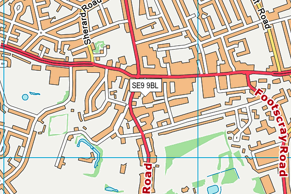 SE9 9BL map - OS VectorMap District (Ordnance Survey) SE9 9BL map - OS VectorMap District (Ordnance Survey)