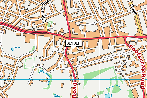 SE9 9EH map - OS VectorMap District (Ordnance Survey) SE9 9EH map - OS VectorMap District (Ordnance Survey)