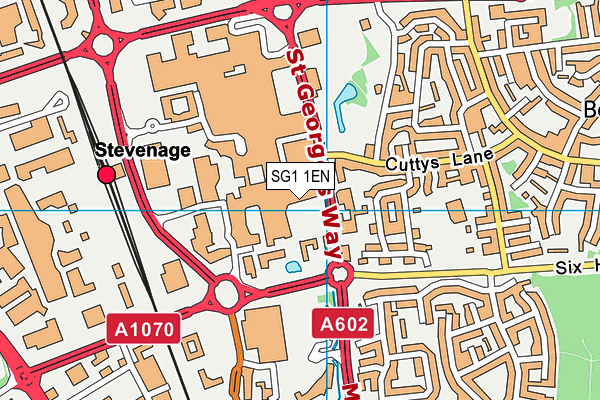 SG1 1EN map - OS VectorMap District (Ordnance Survey) SG1 1EN map - OS VectorMap District (Ordnance Survey)