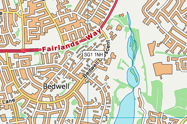 SG1 1NH map - OS VectorMap District (Ordnance Survey) SG1 1NH map - OS VectorMap District (Ordnance Survey)