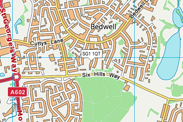 SG1 1QT map - OS VectorMap District (Ordnance Survey) SG1 1QT map - OS VectorMap District (Ordnance Survey)