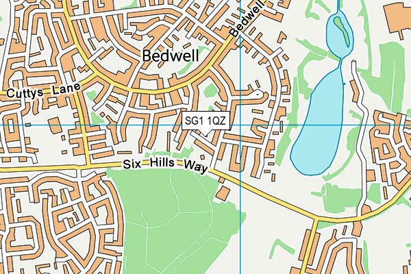 SG1 1QZ map - OS VectorMap District (Ordnance Survey) SG1 1QZ map - OS VectorMap District (Ordnance Survey)